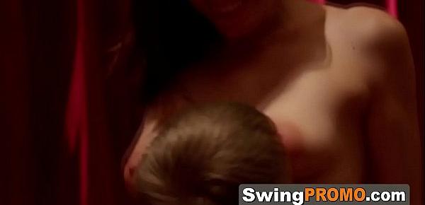  Swinger bonding reunion with steamy oral sex and partner swap!